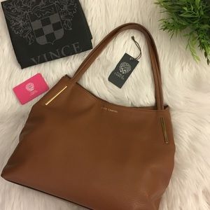 Vince Camuto Cognac Ike Tote